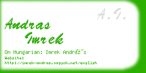 andras imrek business card